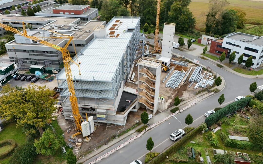 Fortschritte beim Bau des Parkhauses Campus Steinfurt